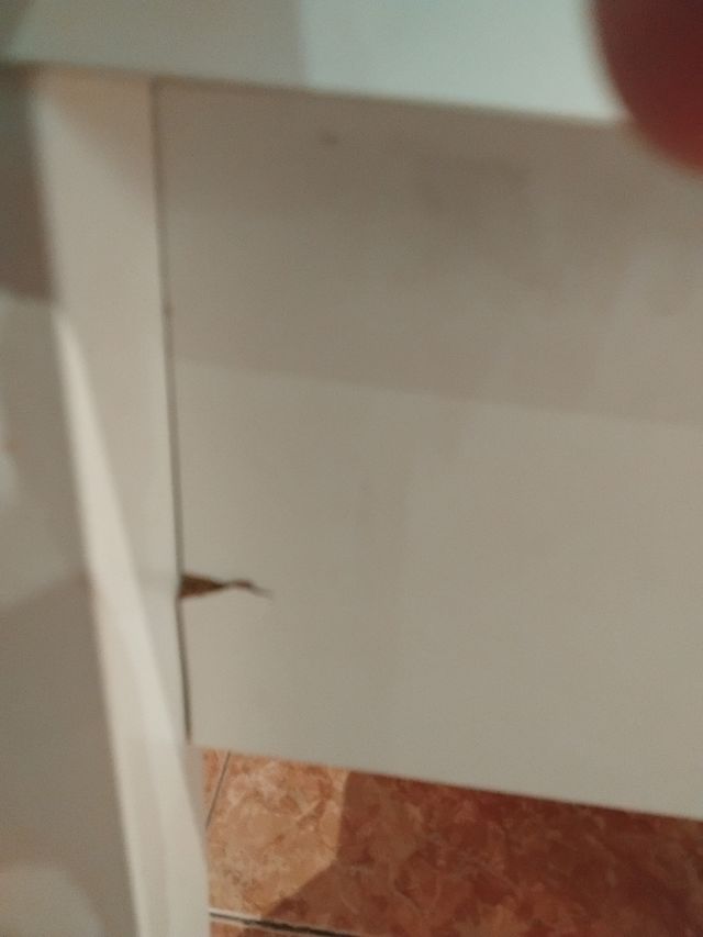 Mesa blanca de madera - 50cm