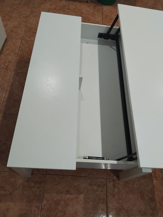 Mesa blanca de madera - 50cm