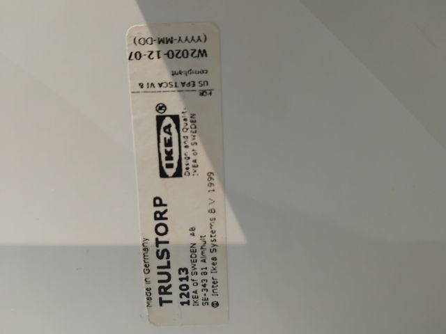 Mesa blanca de madera - 50cm