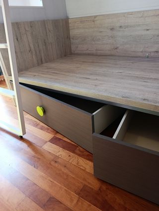 Cama nido y cajones más litera.