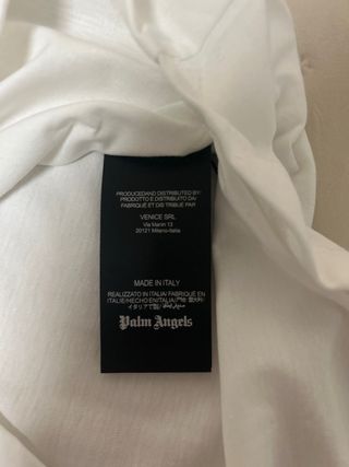 Camiseta Palm Angels blanca talla S sin estrenar 