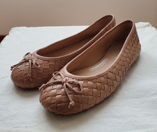 Bailarinas Geox beige trenzadas