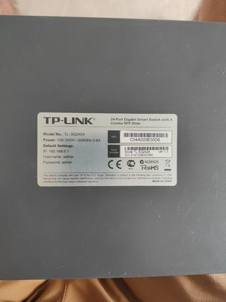 TP-LINK TL-SG2424: Switch Gigabit