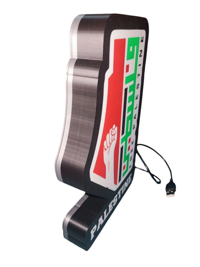 Lightbox Palestina: Supporto in Schiuma