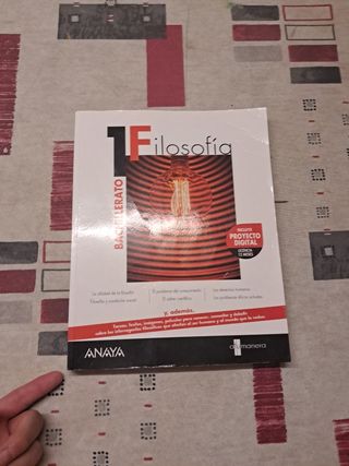 Libro Filosofía 1 bachillerato anaya