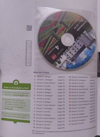 Libro Frances Promenade Francais 4 ESO SM + CD