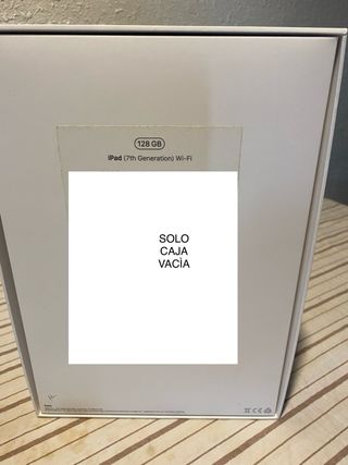 Caja iPad - SOLO caja VACIA