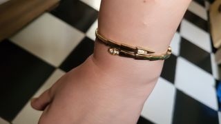 Pulsera dorada acero inoxidable