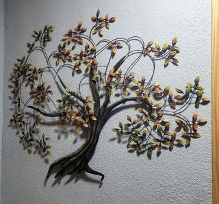 Escultura árbol metal - Decoración
