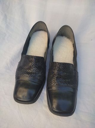 Zapatos mujer piel negra talla 36