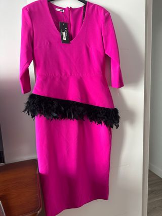 Vestido Cayma Closet XL rosa