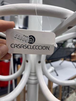 Perchero blanco madera