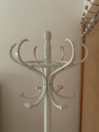 Perchero blanco madera