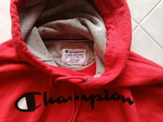 Felpa Champion rossa con cappuccio