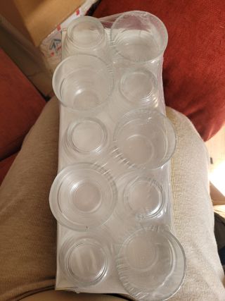 10 nuovi bicchieri piccoli per l'acqua