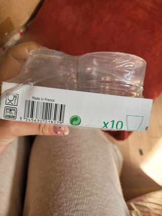 10 nuovi bicchieri piccoli per l'acqua
