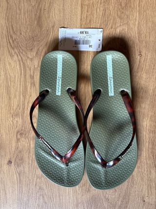 Ipanema Chanclas Mujer 38 Marrón-Verde