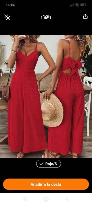 Mono rojo largo - L/XL