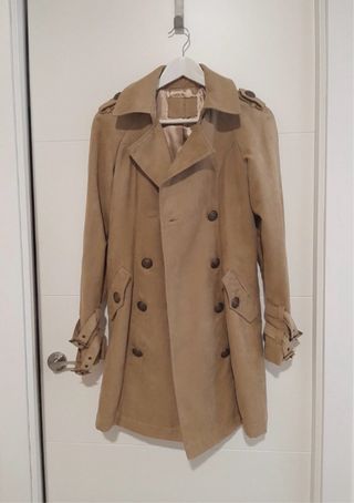 Gabardina beige Stradivarius