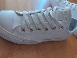 Zapatillas converse piel blanca 
