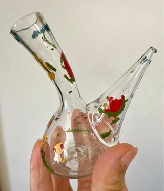2 Caraffe Antiche Dipinte a Mano