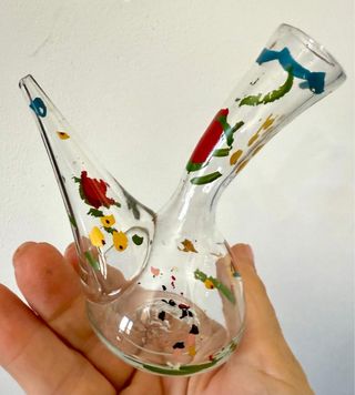 2 Caraffe Antiche Dipinte a Mano