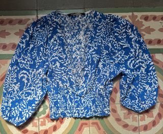 Blusa Zara azul - Talla S