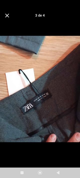 Traje Zara verde oliva