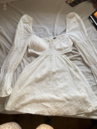 Vestido blanco Boohoo verano