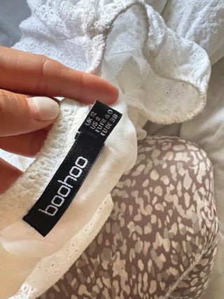 Vestido blanco Boohoo verano