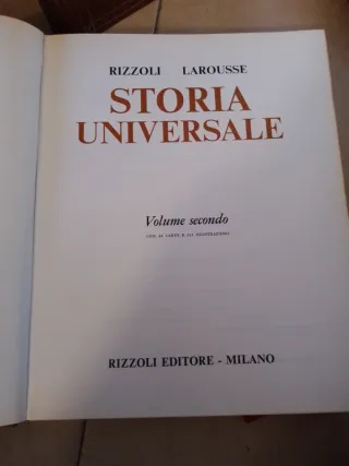 Storia Universale Rizzoli Larousse – 2 Vol Ed.1965