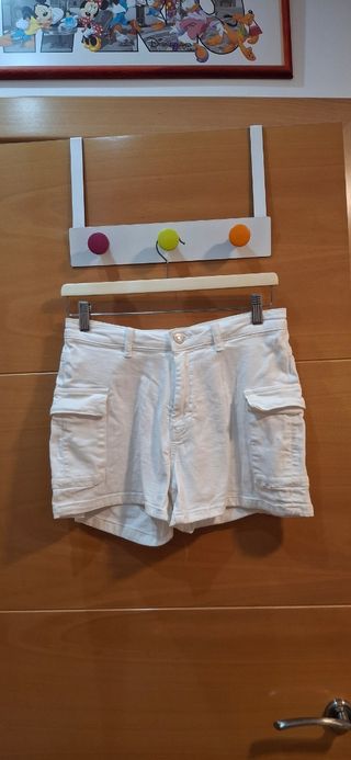 Pantalones cortos blancos Mango Teen