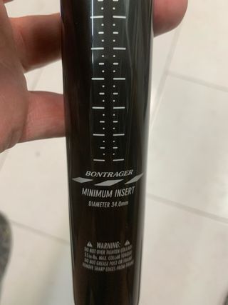 Tija sillín Bontrager XXX - Carbono