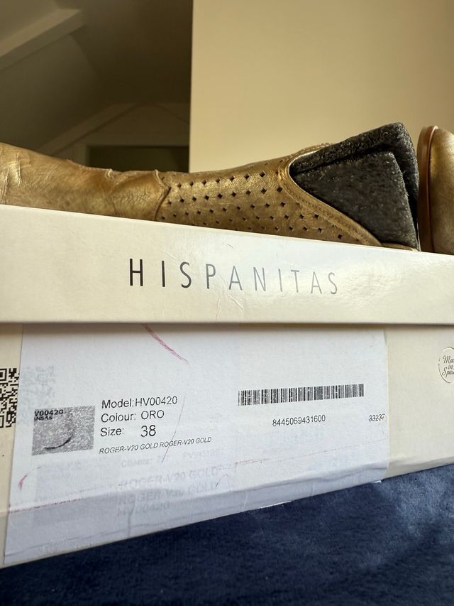 Botas Hispanitas doradas