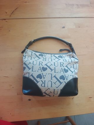 Furla - Borsa a spalla beige e nera