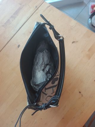 Furla - Borsa a spalla beige e nera