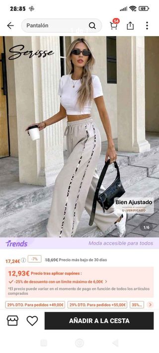 Pantalones Serisse beige