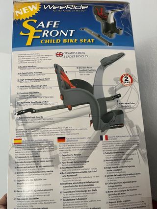 Silla bicicleta Weeride Safe Front (1-4 años)