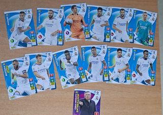 Cartas Real Madrid panini temporada 2021-2022