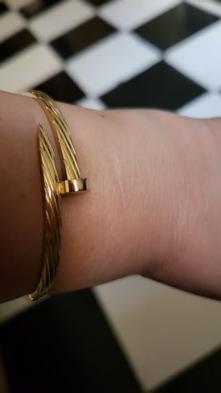 Pulsera Cartier - Dorado acero inoxidable 
