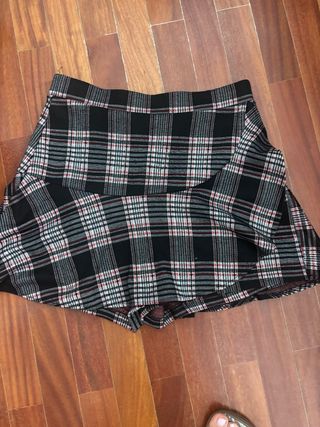 Falda pantalón cuadros 