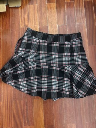 Falda pantalón cuadros 