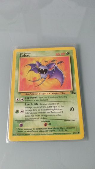 Carta Pokémon Zubat 57/62