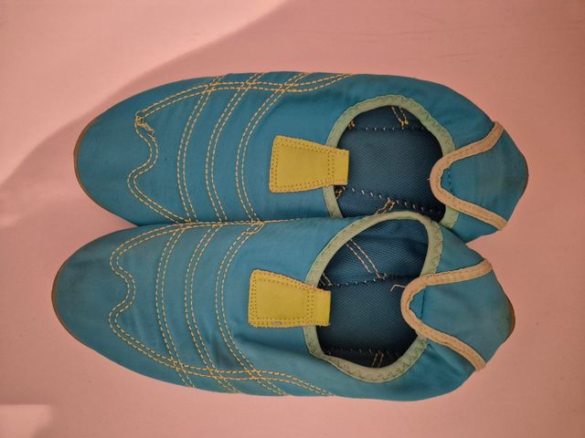 Escarpines turquesa - talla única