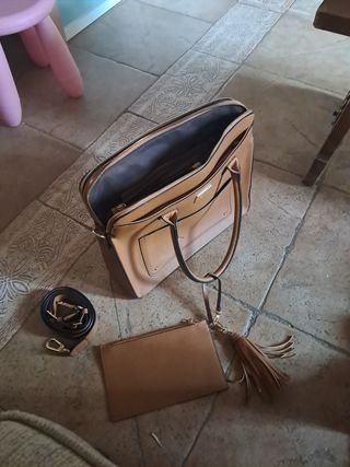 Bolso bandolera marrón
