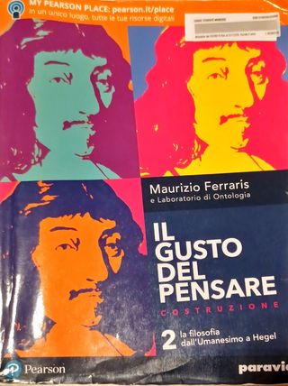 IL GUSTO DI PENSARE 2-la filosofia dall' Umanes...