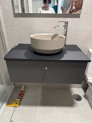 Mueble baño + lavabo cerámico