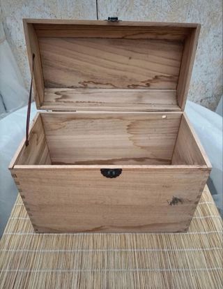 Bauletto Legno Vintage con Cerniera Varie Misure 