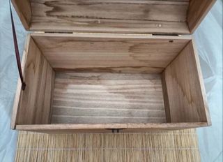 Bauletto Legno Vintage con Cerniera Varie Misure 