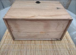 Bauletto Legno Vintage con Cerniera Varie Misure 